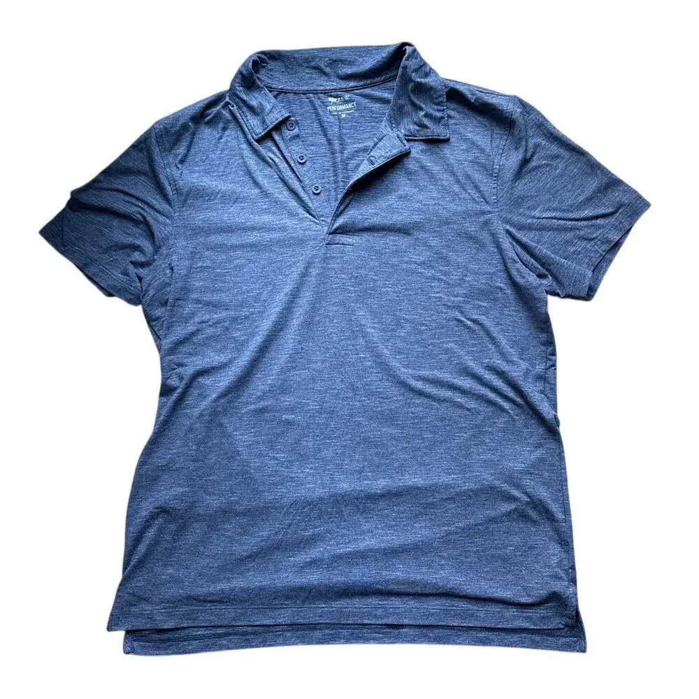 J.Crew Active Blue Performance Polo Shirt